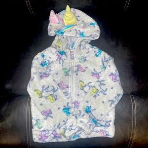 Size 4 girl warm unicorn sweater